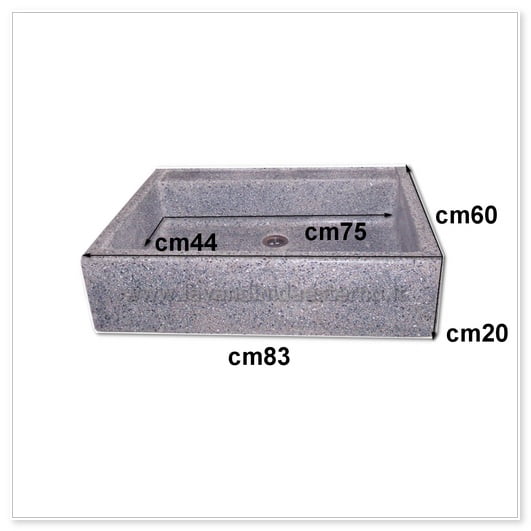 scheda tecnica 83X60X20H