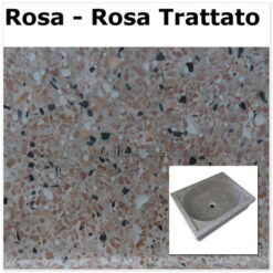 lavello da giardino acquaio in graniglia levigata 610866A ROSA