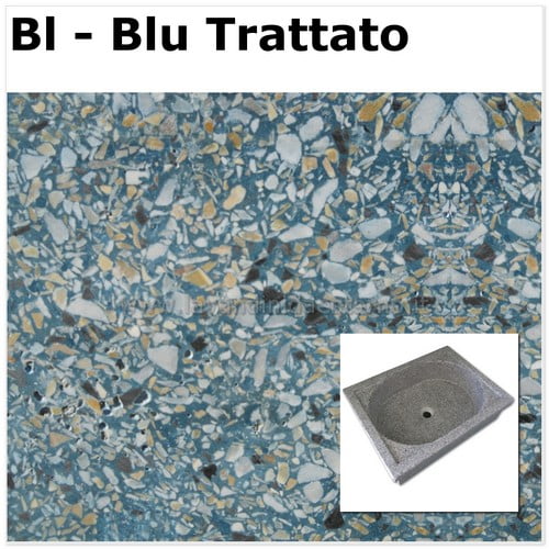 lavello da giardino acquaio in graniglia levigata 610867A BL