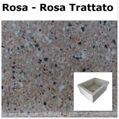 lavello da giardino pilozzo in graniglia levigata 610796 ROSA