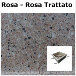 lavello da giardino pilozzo in graniglia levigata 610806 ROSA