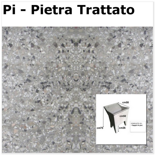 lavatoio lavanderia una vasca grigia 61016 PI