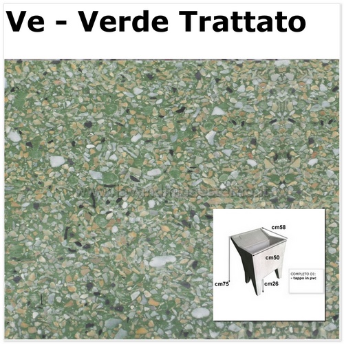 lavatoio lavanderia una vasca grigia 61020 VE