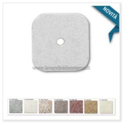 placca con foro per rubinetto pl031