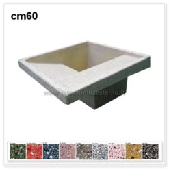 lavatoio da esterno 45 in graniglia levigata