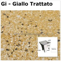lavatoio da esterno una vasca in graniglia levigata 61044 GI