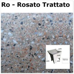 lavatoio da esterno una vasca in graniglia levigata 61048 RO
