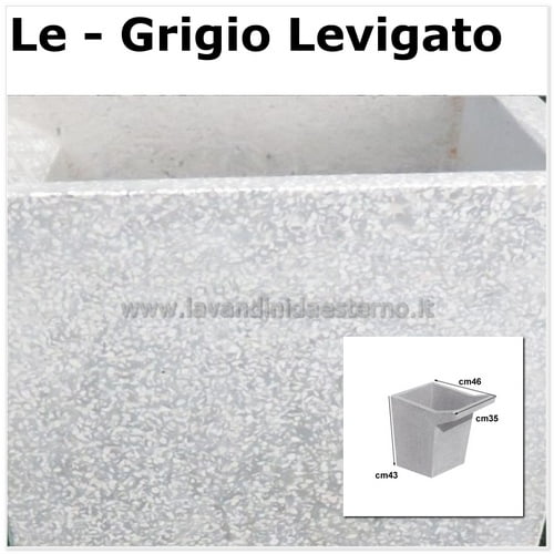 lavatoio da giardino una vasca levigata senza piedini 61067 LE
