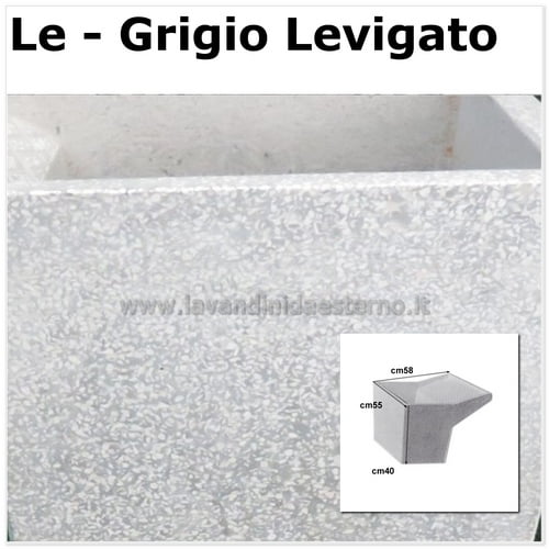 lavatoio da giardino una vasca levigata senza piedini 61071 LE