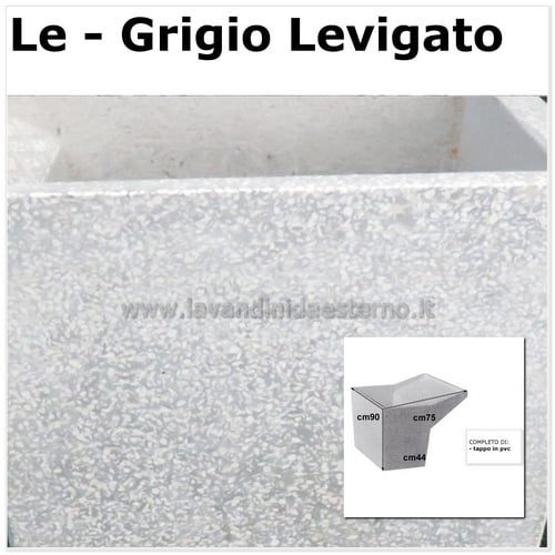 lavatoio da giardino una vasca levigata senza piedini 61084 LE