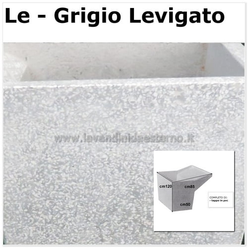 lavatoio da giardino una vasca levigata senza piedini 61092 LE