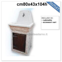 lavabo da esterno outlet mobiletto quadrato 83393