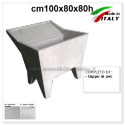 lavatoio da esterno una vasca 60 in graniglia levigata