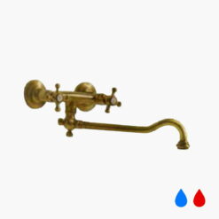 rubinetto a muro da esterno acqua calda e fredda 61023640