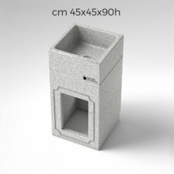 lavandino da esterno con mobiletto A cm 45x45x90h
