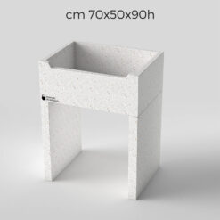 Alternative view of Lavandino da esterno con piedi 70x50x90h / cm 70x60x90h