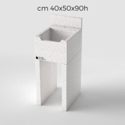 lavandino da esterno con piedi cm 40x40x90h / cm 40x50x90h