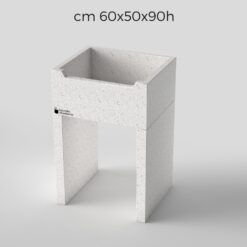 Alternative view of Lavandino da esterno con piedi 60x50x90h / cm 60x60x90h