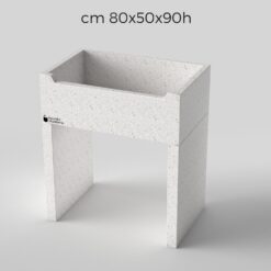 Alternative view of Lavandino da esterno con piedi 80x50x90h / cm 80x60x90h