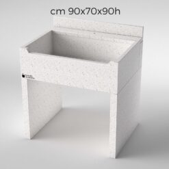Lavandino da esterno con piedi 90x60x90h / cm 90x70x90h