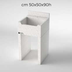 Lavandino da esterno con piedi 50x40x90h / cm 50x50x90h