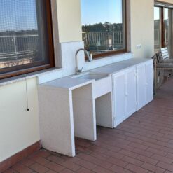Alternative view of Cucina da Esterno Artigianale in Cemento Levigato